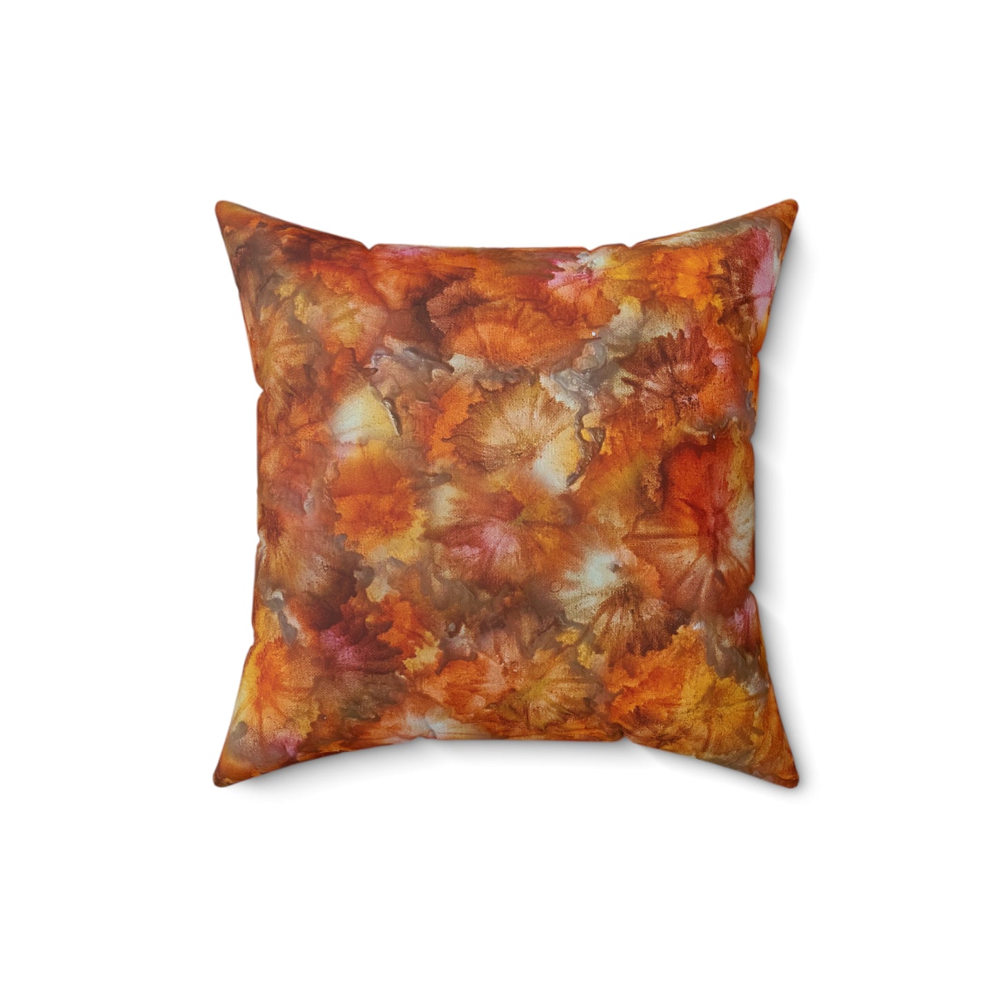 Faux Suede Square Pillow - Fall in New England