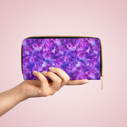 Amethyst Dreams Purple Zipper Wallet