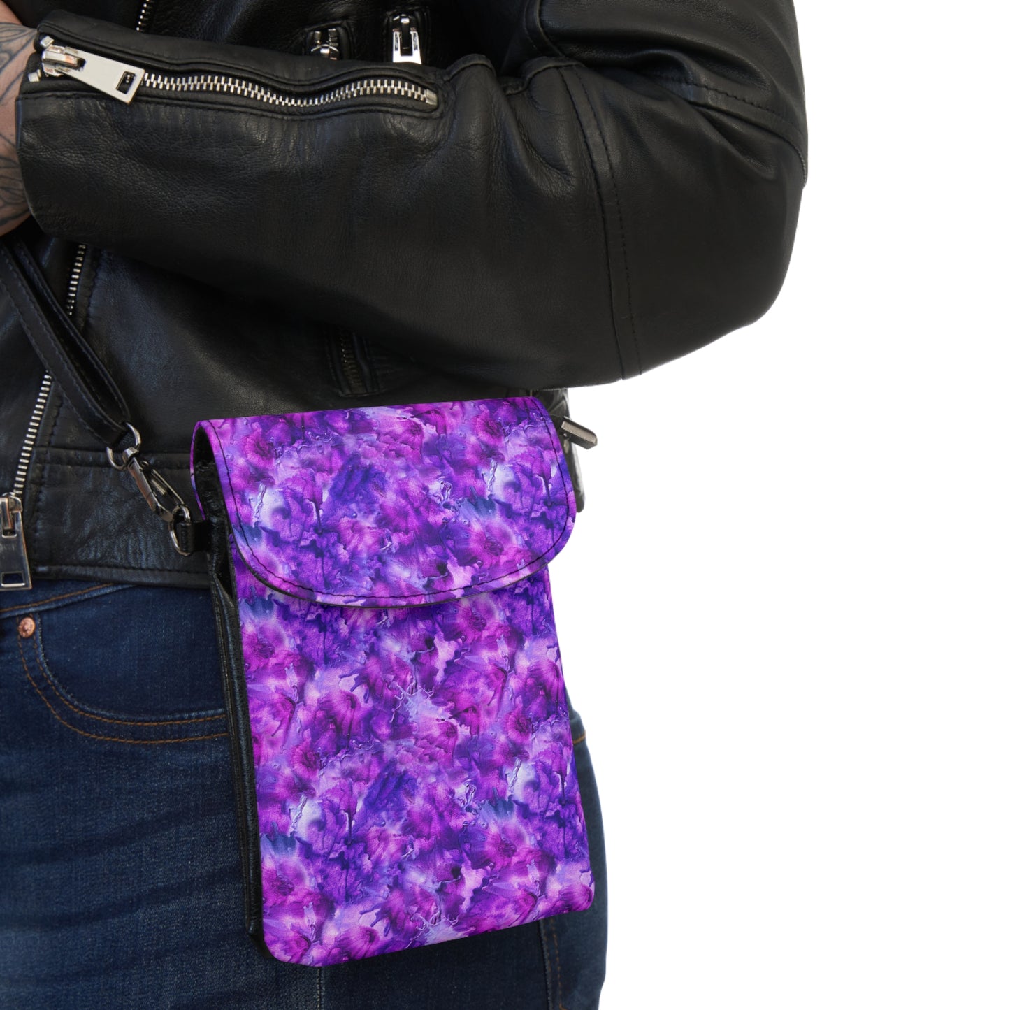 Amethyst Dreams Purple Crossbody Cell Phone Bag