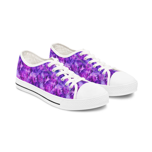 Amethyst Dreams Purple Women's Low-Top Fashion Sneakers