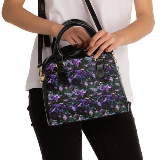 Purple Storm Satchel Handbag