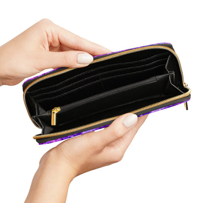 Amethyst Dreams Purple Zipper Wallet