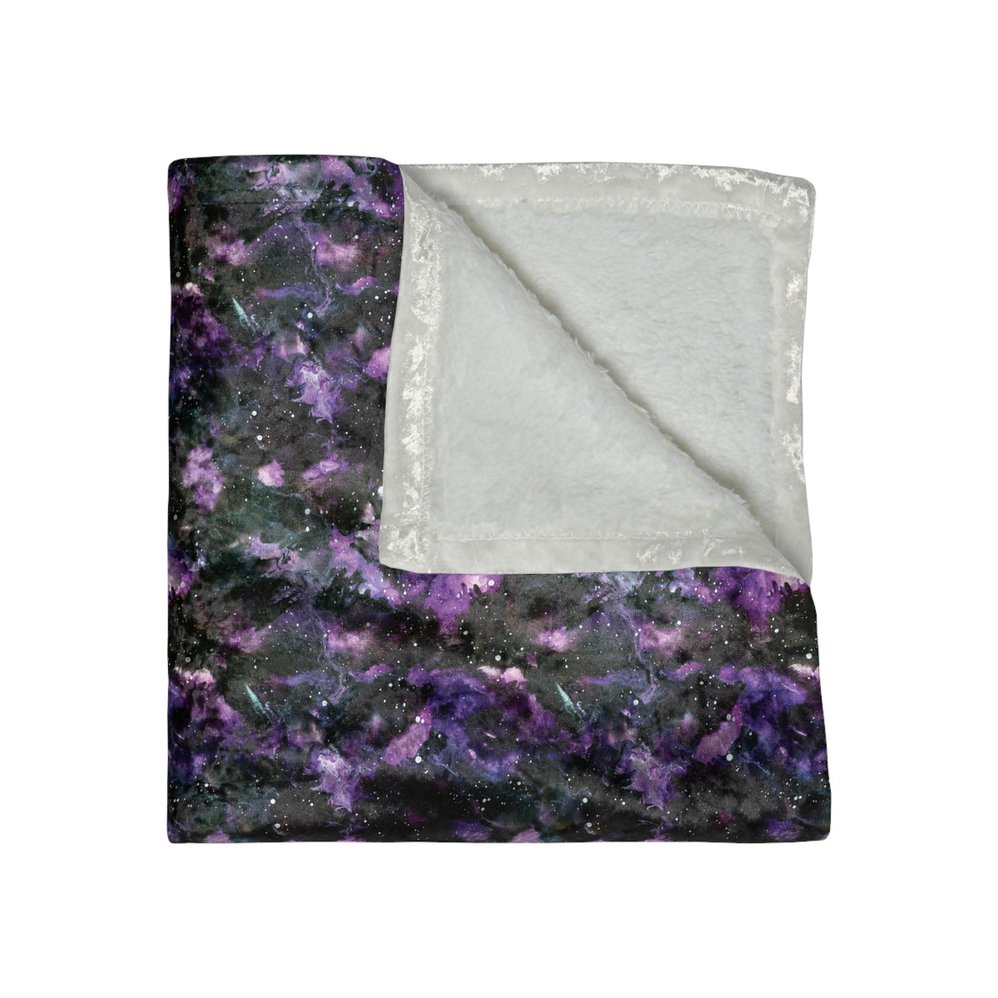 Purple Storm Crushed Velvet Blanket