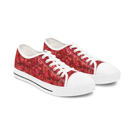Amore Red Women's Low-Top Fashion Sneakers