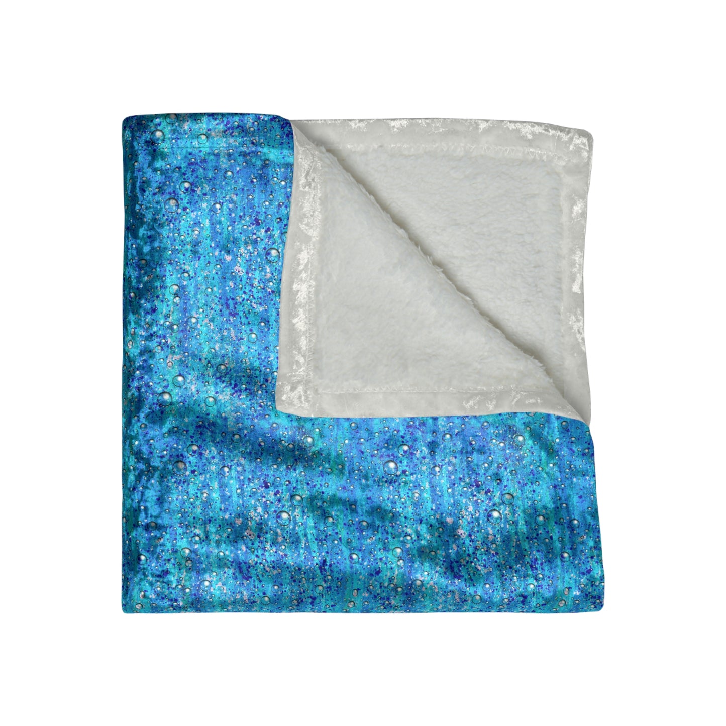 Crushed Velvet Blanket - Healing Rain